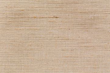 natural fabric linen brown sack pattern canvas or background. sackcloth textured. Textile seamless cream Japanese backdrop design.