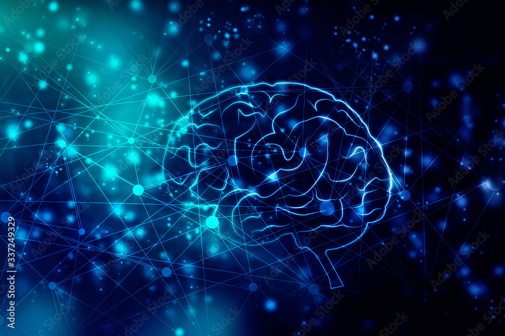 2d illustration Human health brain Stock Illustration | Adobe Stock