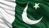 Fototapeta  - 3D illustration of the flag of Pakistan waving in the wind.