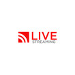 © dimensi design - Live streaming text logo design template
