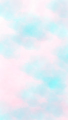 Wall Mural - modern instagram stories template, for blog and sales. pink and blue watercolor background hand-draw