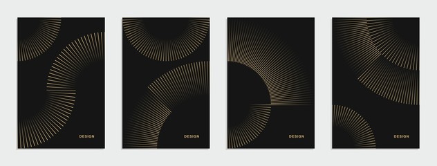 Abstract geometric technological banner. Corporate identity flyer. Vector set background.