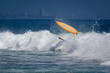 Surf wipeout in Malibu
