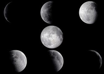 Wall Mural - moon phases