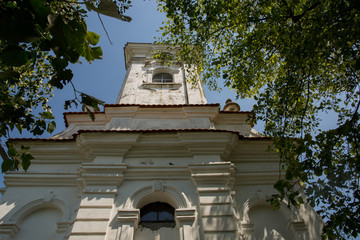 Wall Mural - white old romanian orthodox church