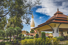 Trees And Plants Growing At Wat Phra That Phanom