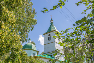 Rustic Orthodox church on a sunny day