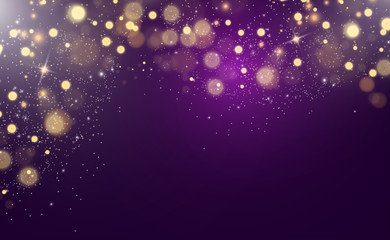 Fototapete - Beautiful sparks shine with special light. Vector sparkles on a transparent background. Christmas abstract pattern. A beautiful illustration for the postcard. The background for the image. Luminaries.