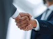 © ASDF - Two businessman shaking hands greeting each other