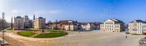 Fotografía Panorama Schloss Ehrenburg, Bayern, Deutschland