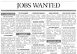 Job search concept. Newspaper full of advertisements