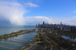 Chicago Skyline with Clouds