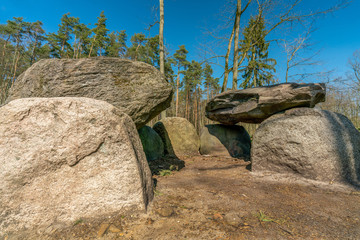 Wall Mural - Prehistoric megalith tomb Teufelskueche near Haldensleben