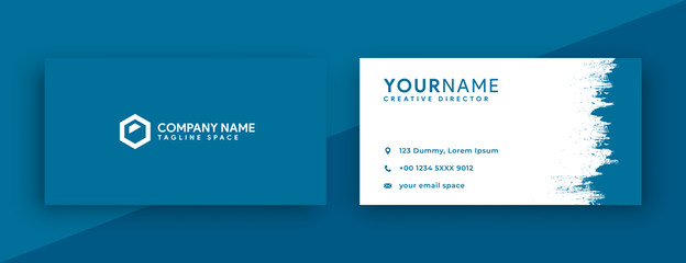 Wall Mural - modern business card design. blue business card design . new 2020 color trend , mosaic blue business card template color