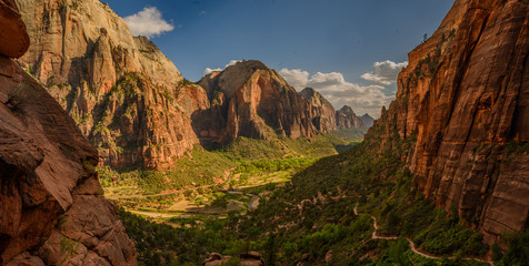 A view from Angels' Landing in Zion