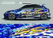 © talentelfino - abstract background vector for racing car wrap design and vehicle livery