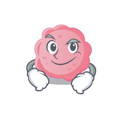 Sticker - A mascot design of anaplasma phagocytophilum having confident gesture