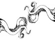 hand drawn vector illustration of a tentacles 