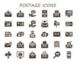 © Anna - postage icon set