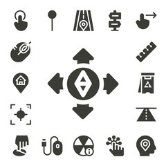 Poster - point icon set