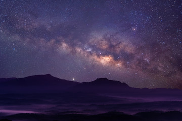 detailed star on sky in milky way