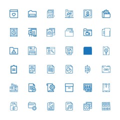  Editable 36 folder icons for web and mobile