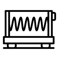 Poster - school oscilloscope icon. outline school oscilloscope vector icon for web design isolated on white b