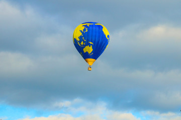 blue balloon in the sky