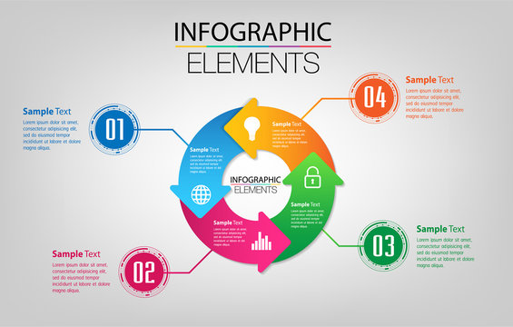 modern circuit text box template for website computer graphic technology, banner Infographics, time line
