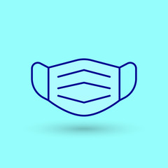 Naklejka na meble Mouth guard, Mask, Medicine Vector Icon Illustration