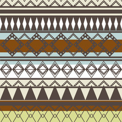 Seamless vector tribal texture set. Tribal seamless texture. Boho stripes. Striped vintage boho fashion style pattern background with tribal shape elements.