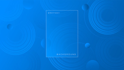 Poster - Abstract futuristic background with technological design. Minimalistic backdrop with round shapes and circles vector illustration.