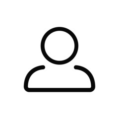Leinwandbilder - user profile vector isolated icon