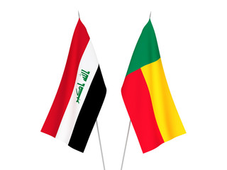 Benin and Iraq flags