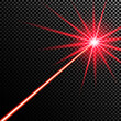 Red laser beam. vector illustration