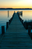 Fototapeta Pomosty - dock at sunrise