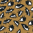 Seamless pattern with eyes. Fashion pattern for teen, girl, fabric, textile, wrapping paper, clothes, web and other design.