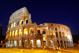 Fototapeta Londyn - The Colosseum, or Flavian Amphitheater, in Rome, Italy.