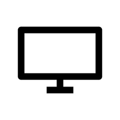 Fototapete - Computer display icon in line style. PC screen symbol. TV Monitor icon for web and mobile designs.