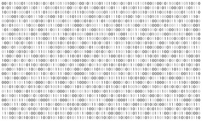 digital binary code background. matrix style program. random falling numbers.