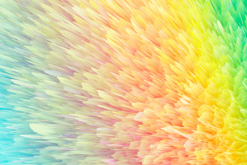 Wall Mural - Explosion of colored powder isolated on white background. 