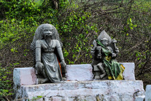 Rural Temple In India With God And Goddess In A Small Village In India