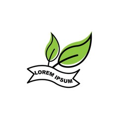 green leaf ecology nature vector icon
