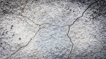 Poster - old stone wall with a crack. texture for design
