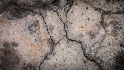 Poster - old stone wall with a crack. texture for design