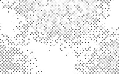 Wall Mural - Light Silver, Gray vector pattern with spheres. Abstract illustration with colored bubbles in nature style. Pattern of water, rain drops.