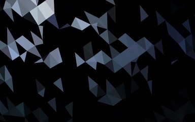 Dark BLUE vector abstract polygonal texture. An elegant bright illustration with gradient. Brand new style for your business design.