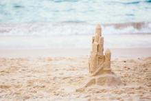 Sandcastle At Beach