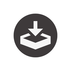 Leinwandbilder - Download vector icon, install symbol. Modern, simple flat vector illustration for web site or mobile app