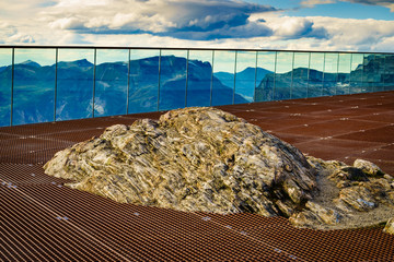 Sticker - Mountains view from Dalsnibba viewpoint, Norway